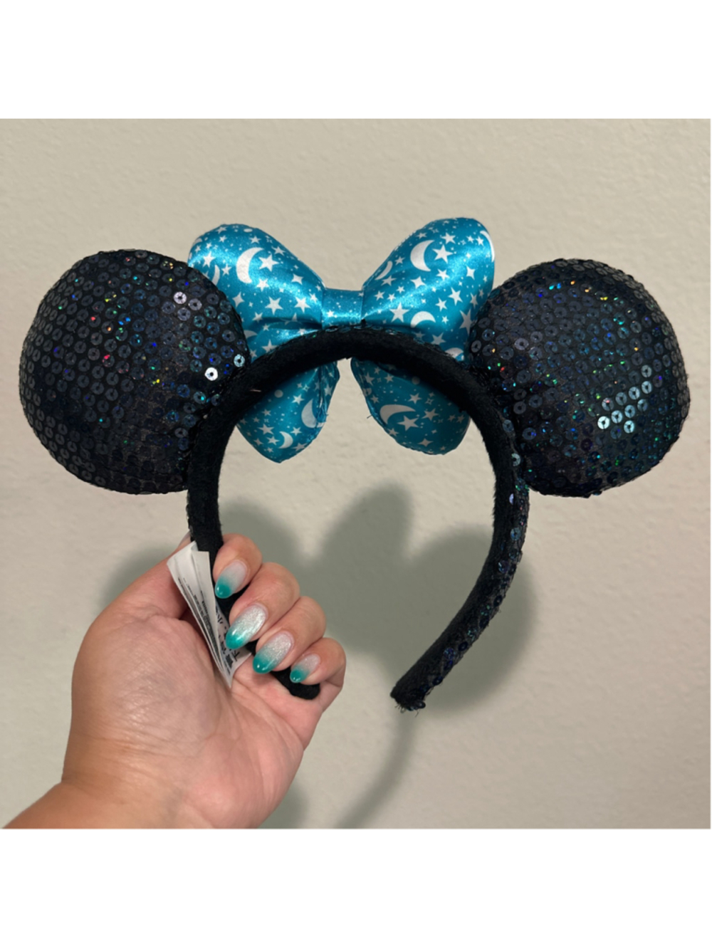 Women's Disney Minnie Mouse Sequin Moon & Star Hair Accessory Headband - Picture 2 of 2